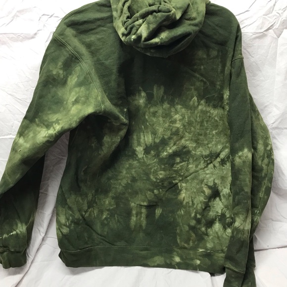 Organic Dye Green Cloud Wash Comfort Colors Hoodie Zip Sweatshirt S & M… - Picture 3 of 9